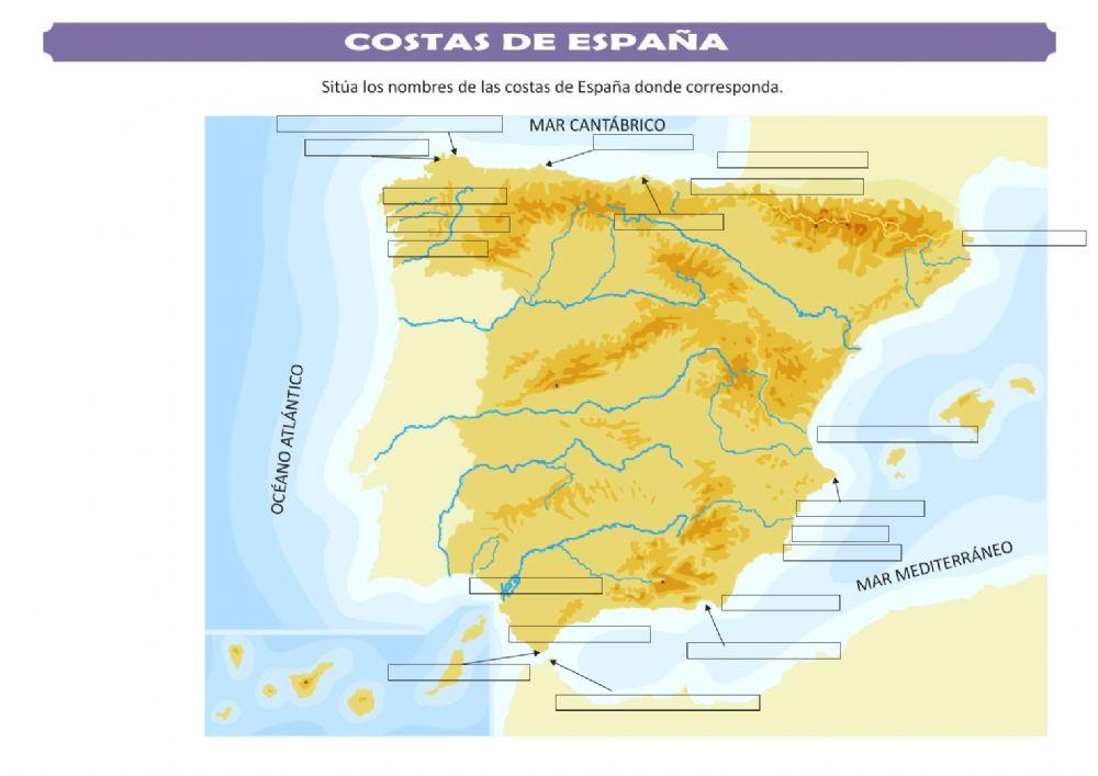Costas de España mudo Costas de España mudo