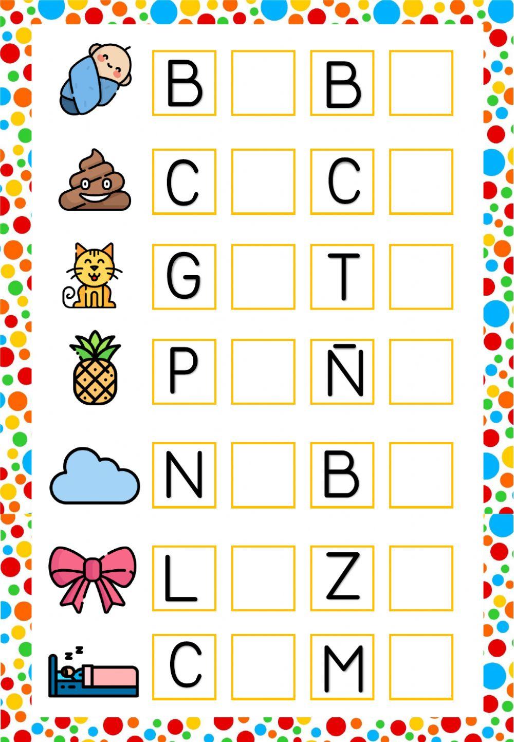 Completa las palabras