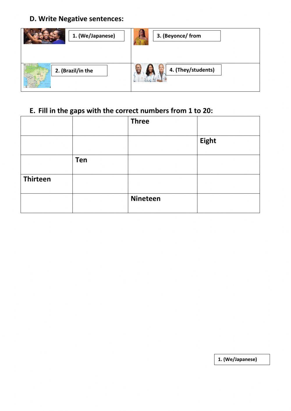 Verb to be - Test (Basic)