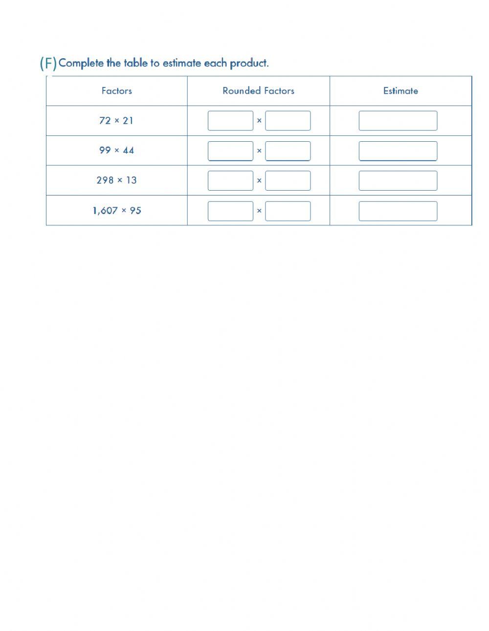 Revision on Chapter 1 (Multiplying Whole Numbers )