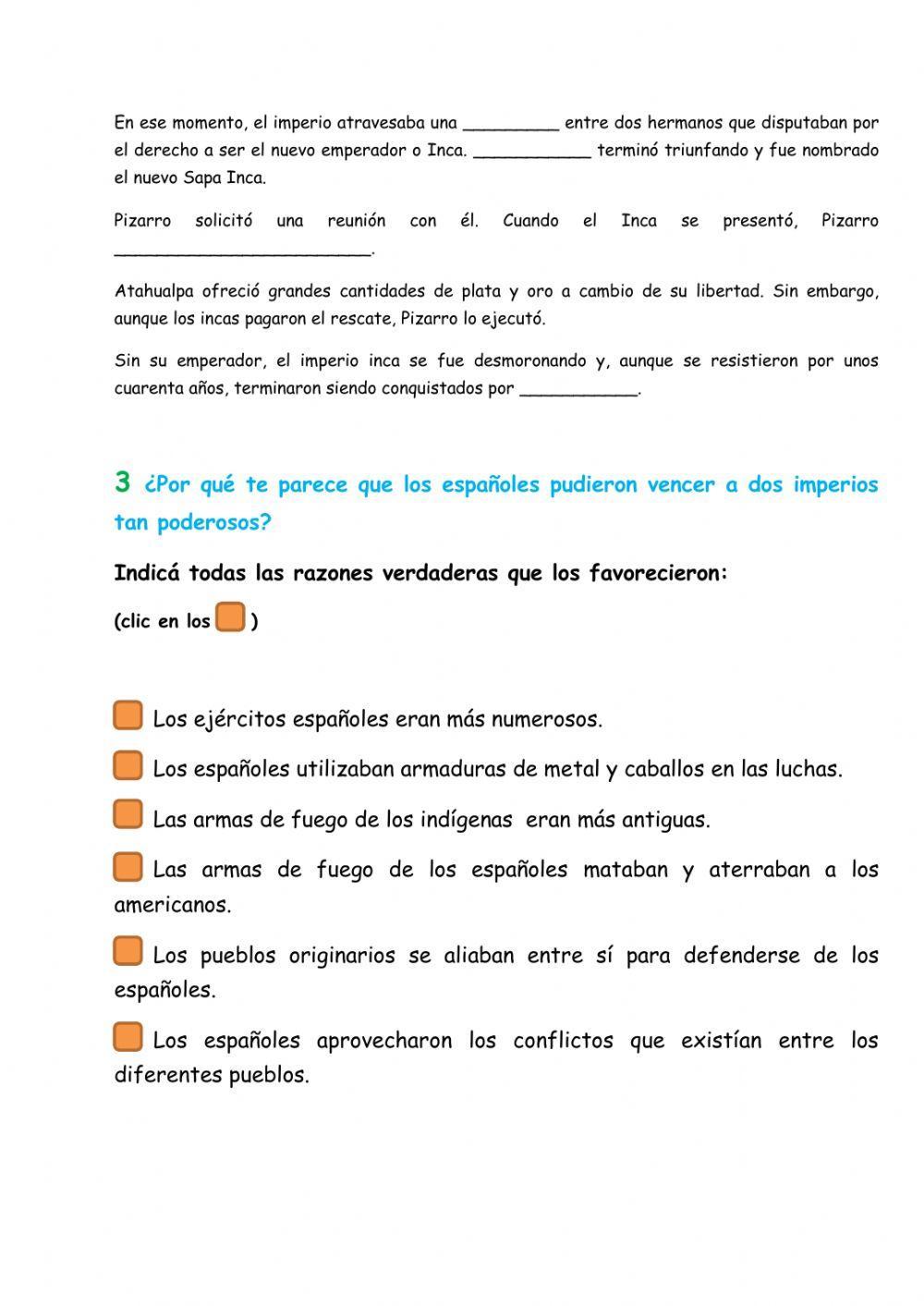 La conquista de los imperios americanos