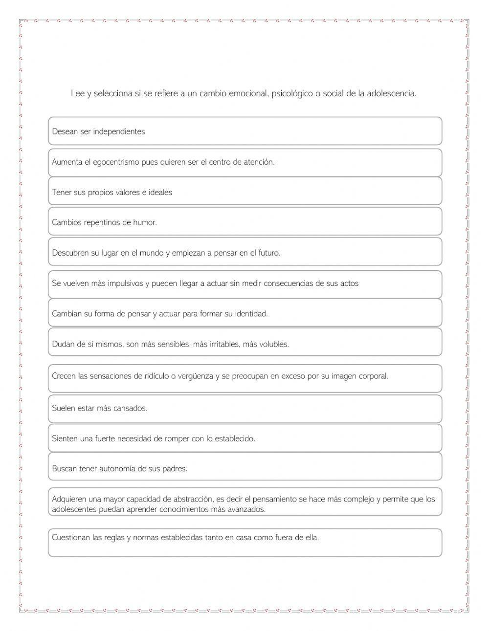 Cambios fisicos en la adolescencia