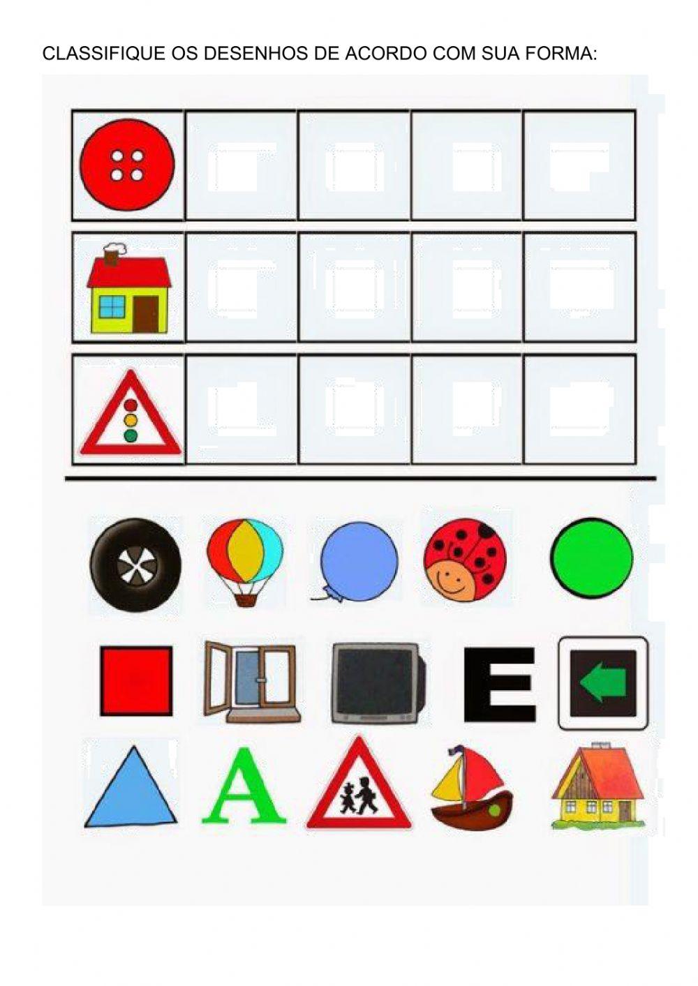 Classifique as figuras