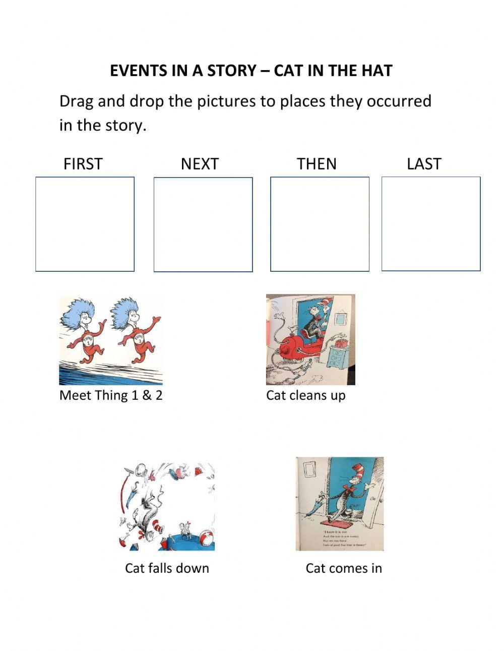 Events in a Story - The Cat in the Hat