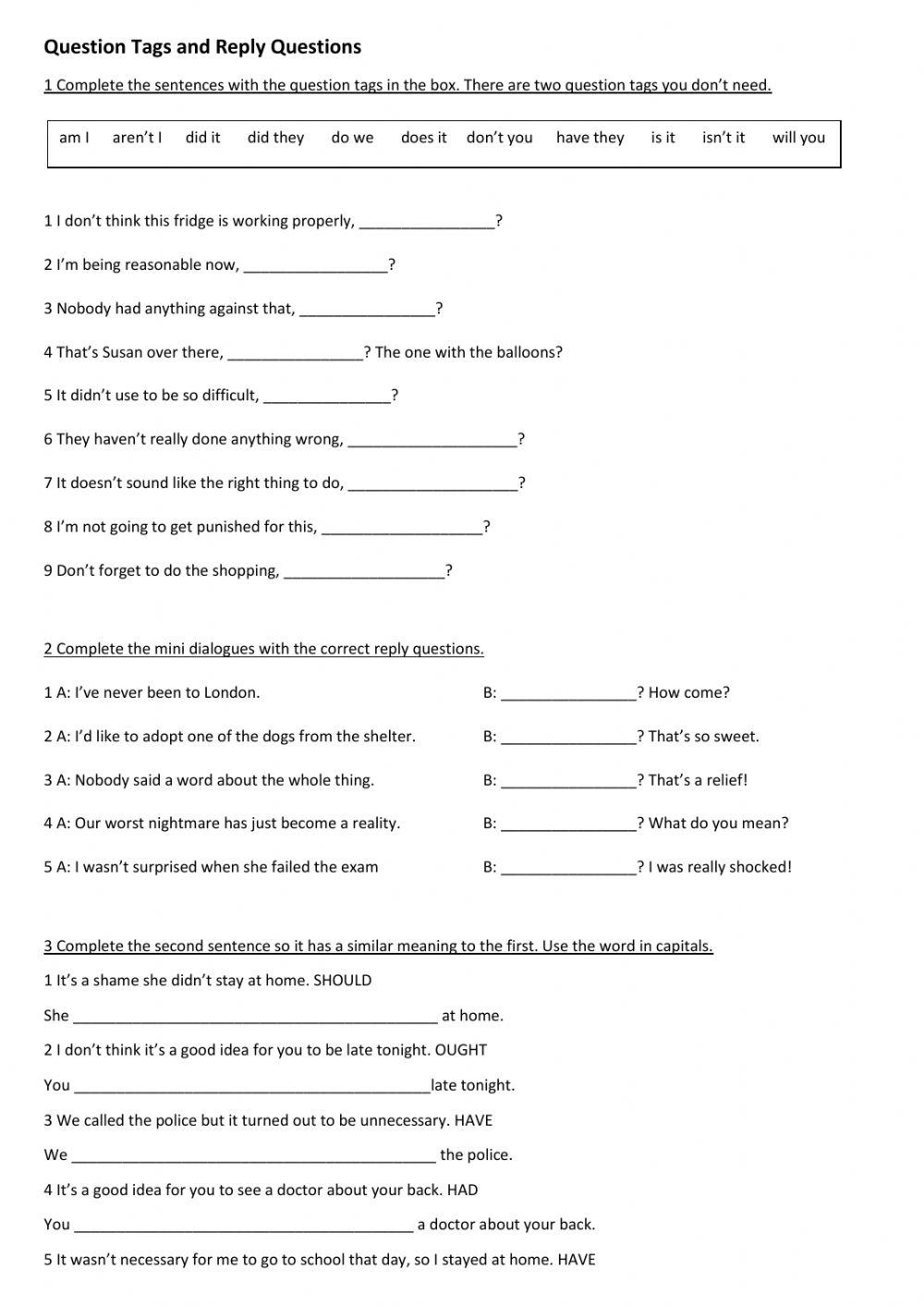 Pet 1 - Grammar - Unit 4