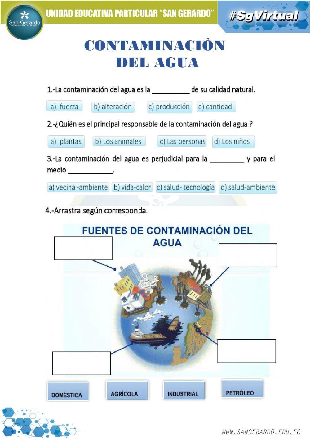 Contaminación del agua