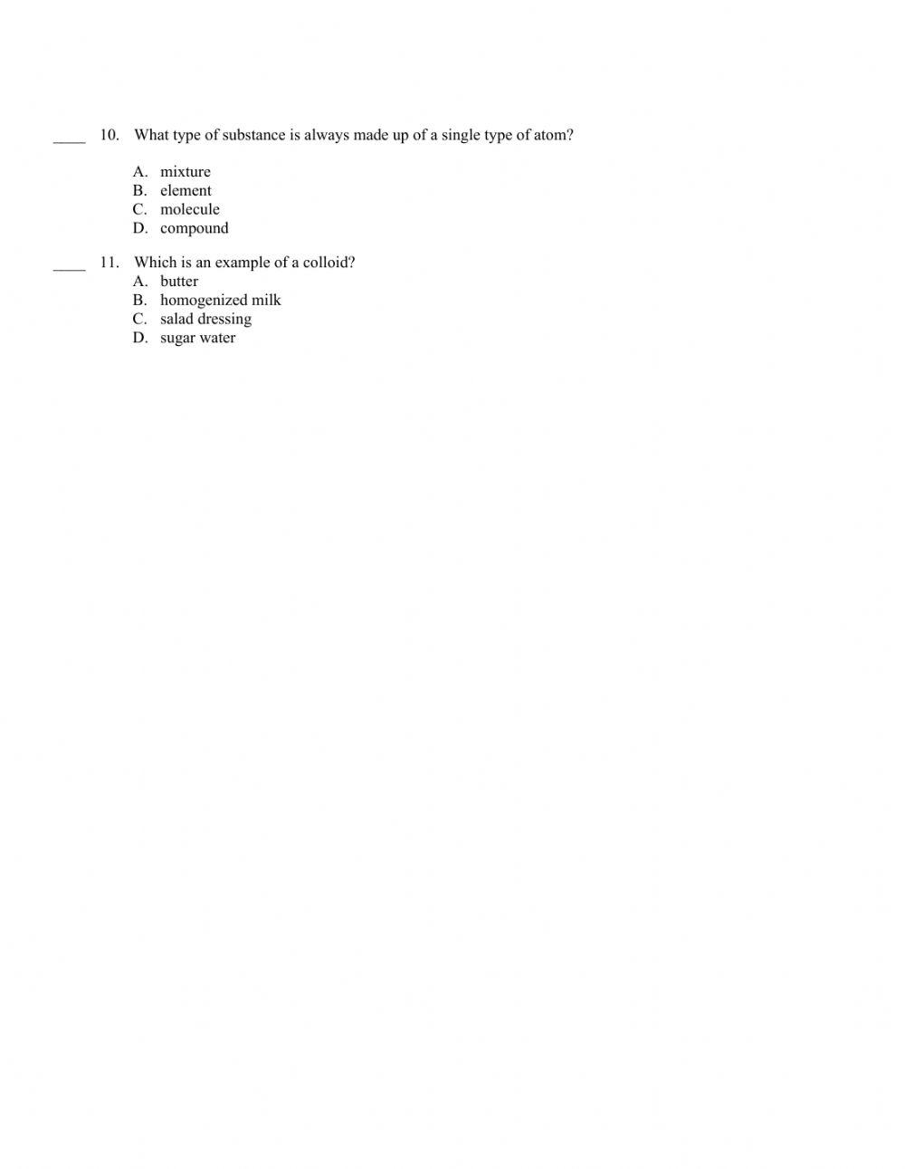 Pure Substances and Mixtures Part 2