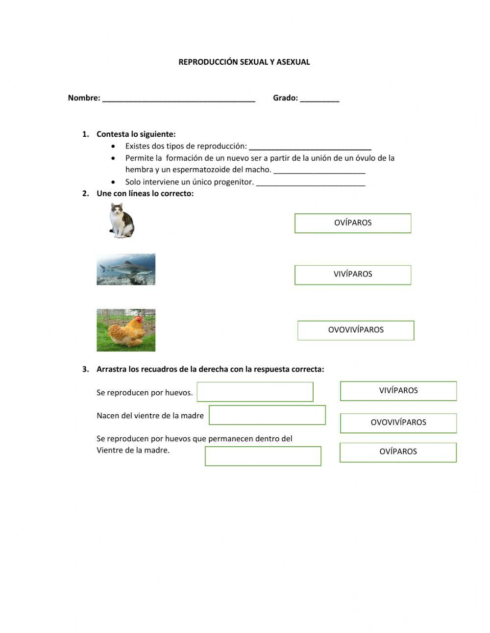 Reproducción Sexual y Asexual