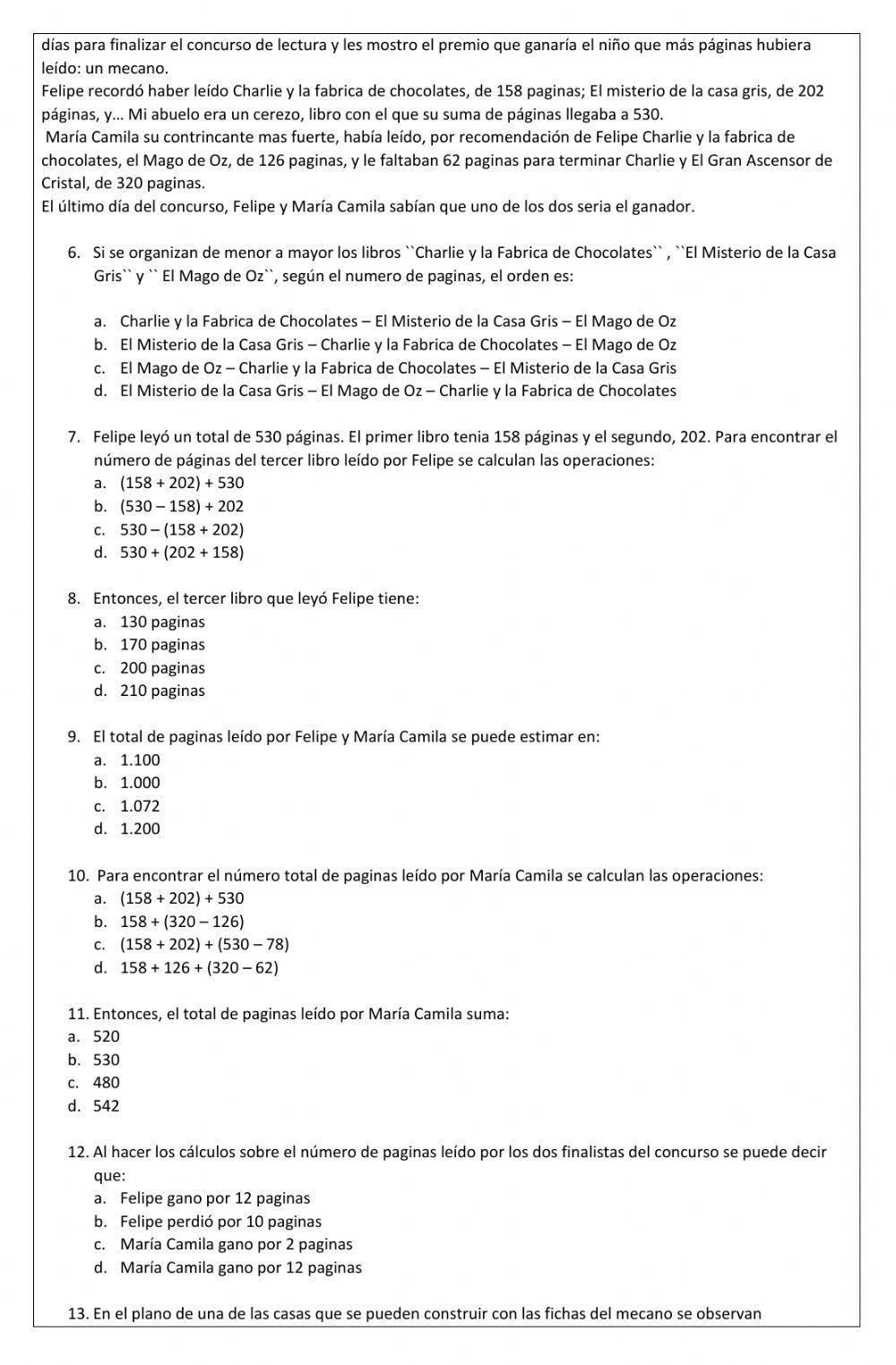 Taller evaluativo 3ro, 3 periodo