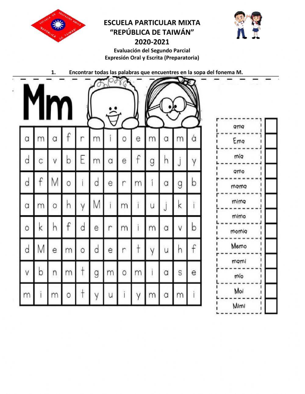 Evaluacion Expresion Oral y Escrito