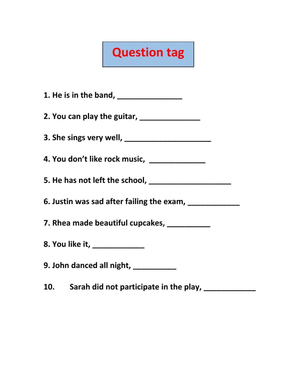 Question tag