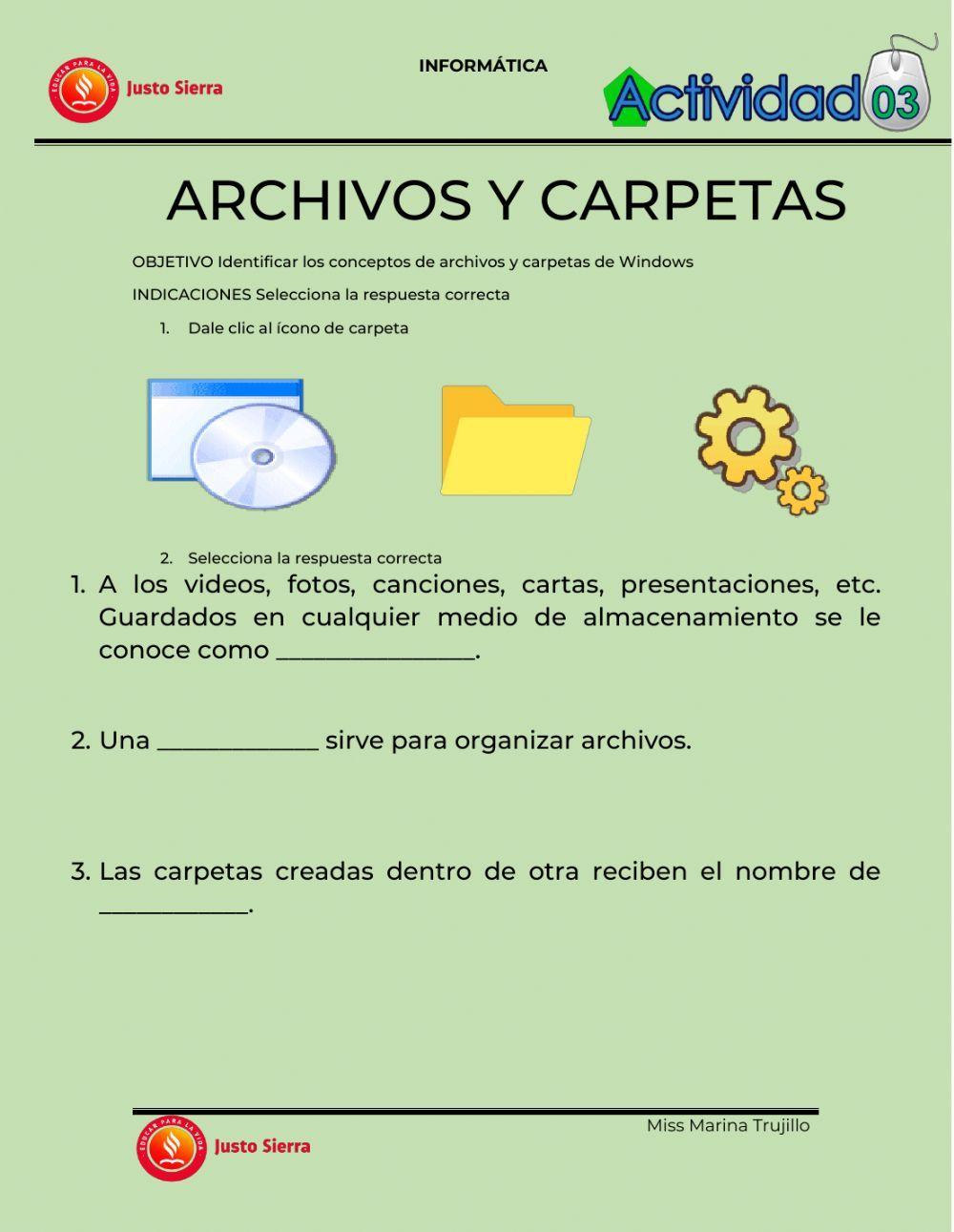 Archivos y Carpetas Windows