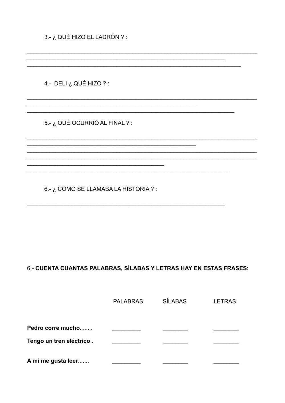 Prueba inicial 4º EP LCL primera parte Prueba inicial 4º EP LCL primera parte