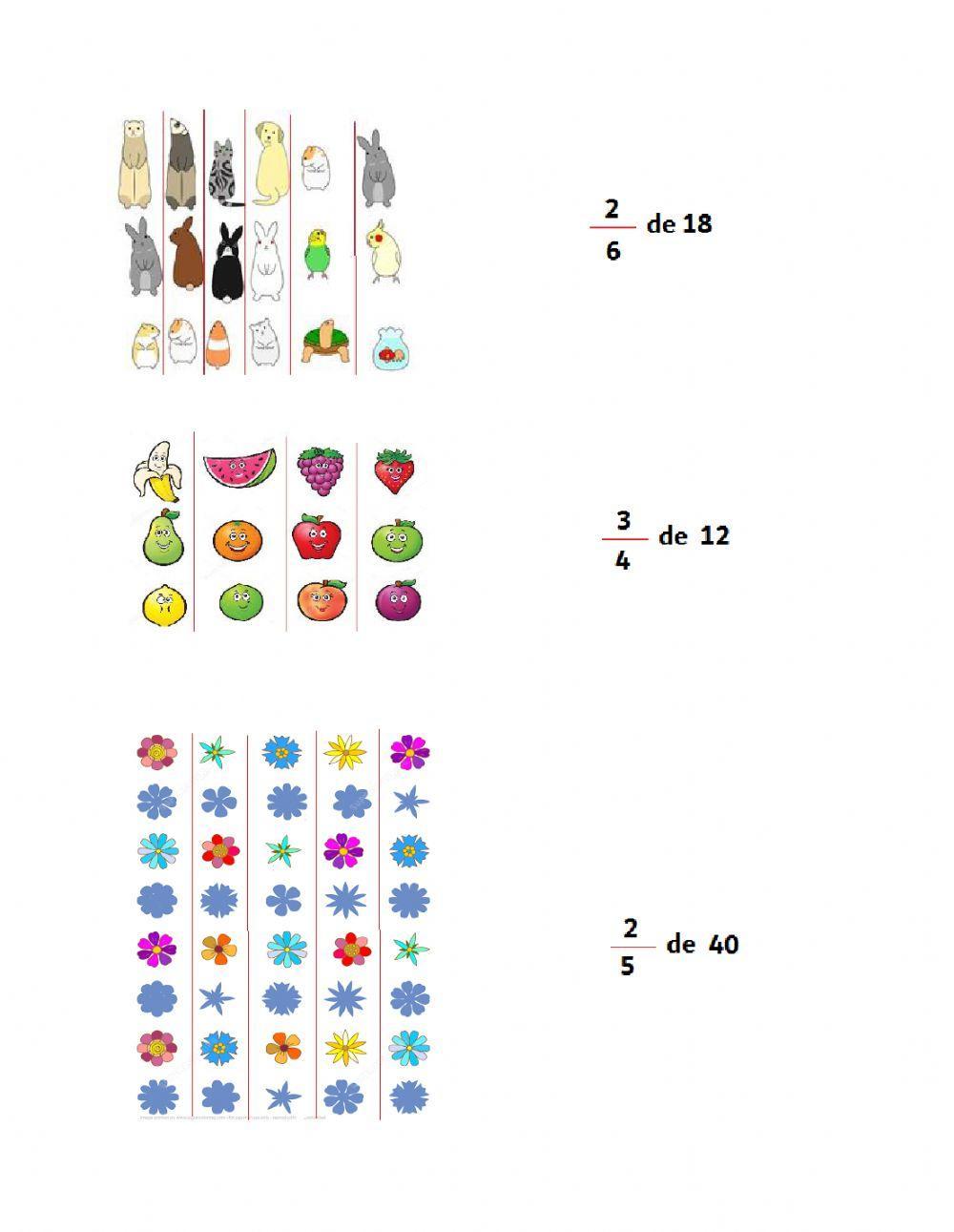 Fracción de un número