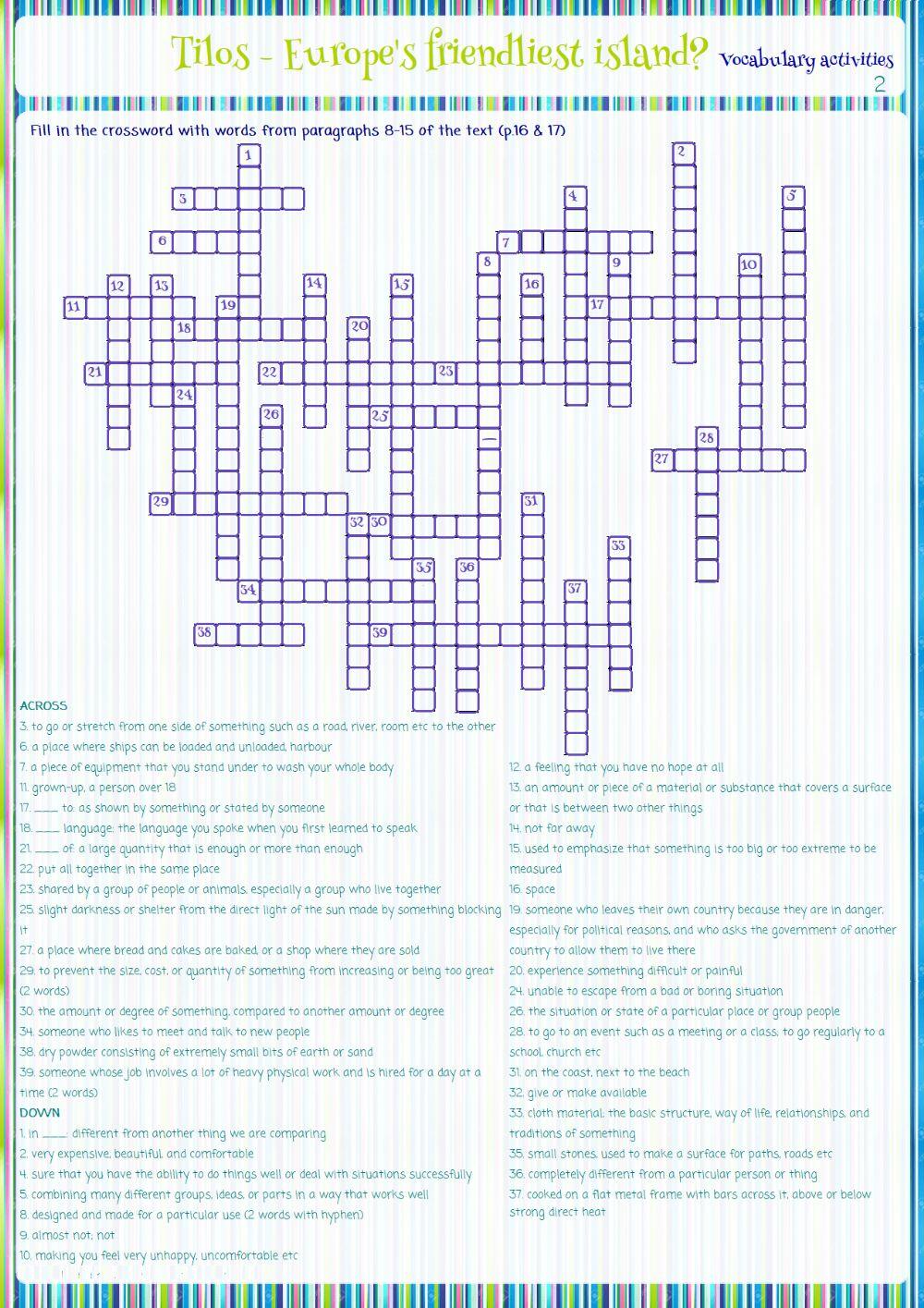 ΓΕΛ1 Unit 2 Vocabulary Activities 2