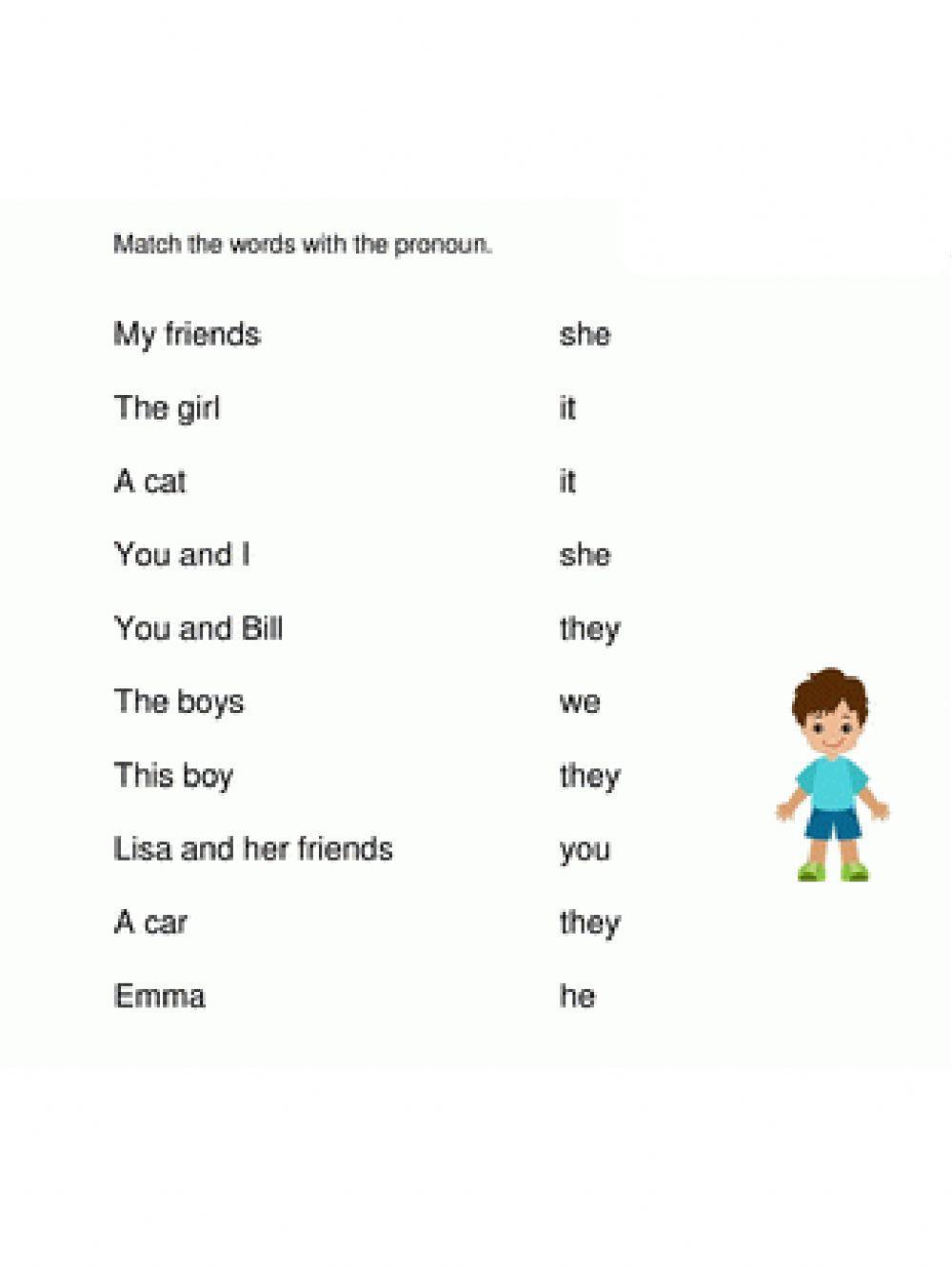Nouns and pronouns worksheet | Live Worksheets Nouns and pronouns worksheet | Live Worksheets