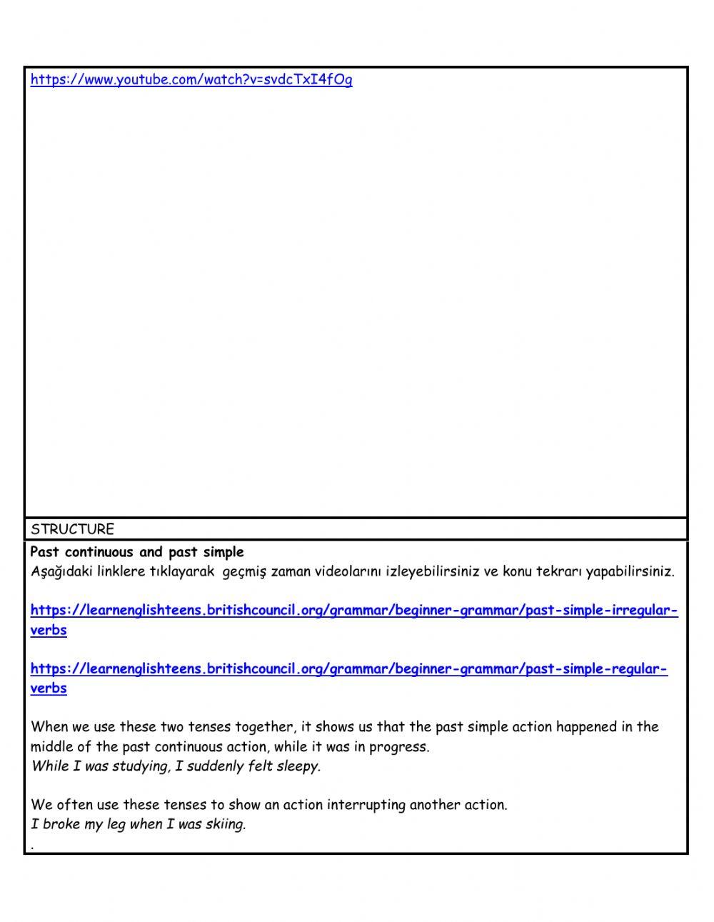 Weekly Plan for level 6(Week 5)