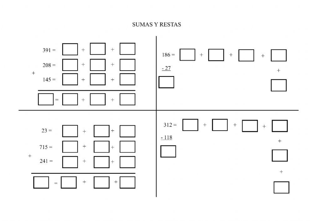 Sumas y restas 2