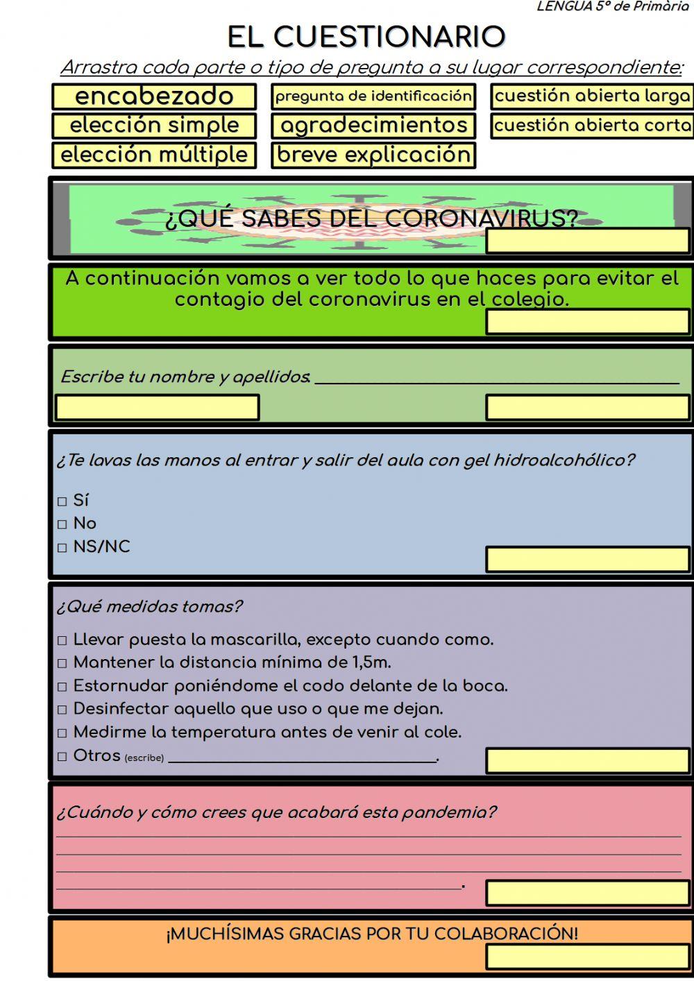El cuestionario El cuestionario