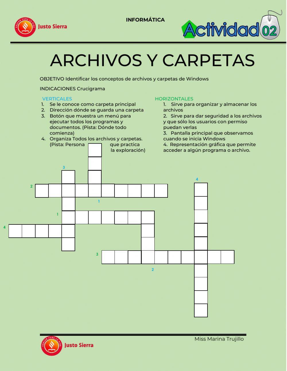 Archivos y Carpetas Windows