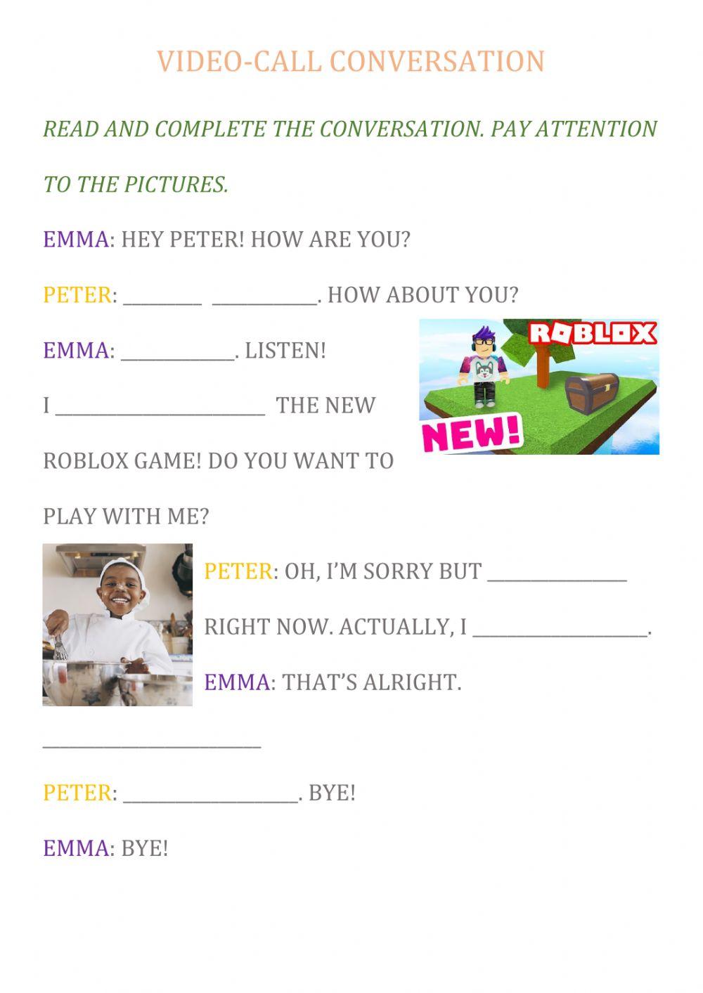 Videocall conversation