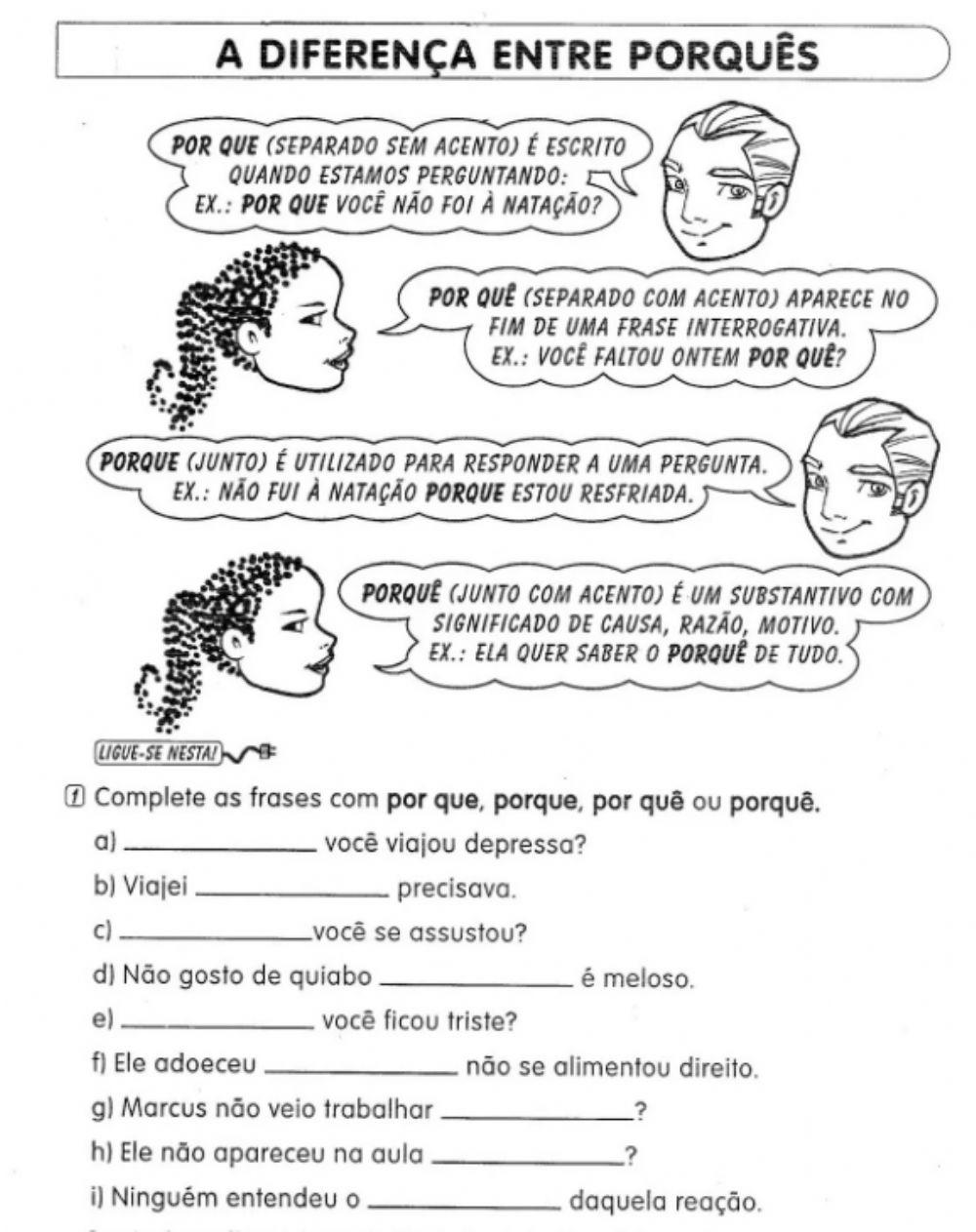 Emprego dos porquês