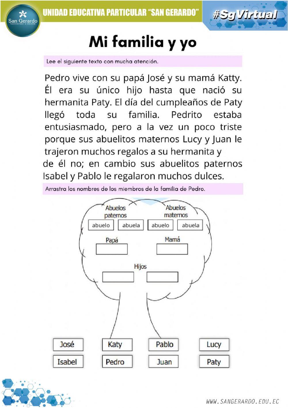 La familia y el árbol genealógico
