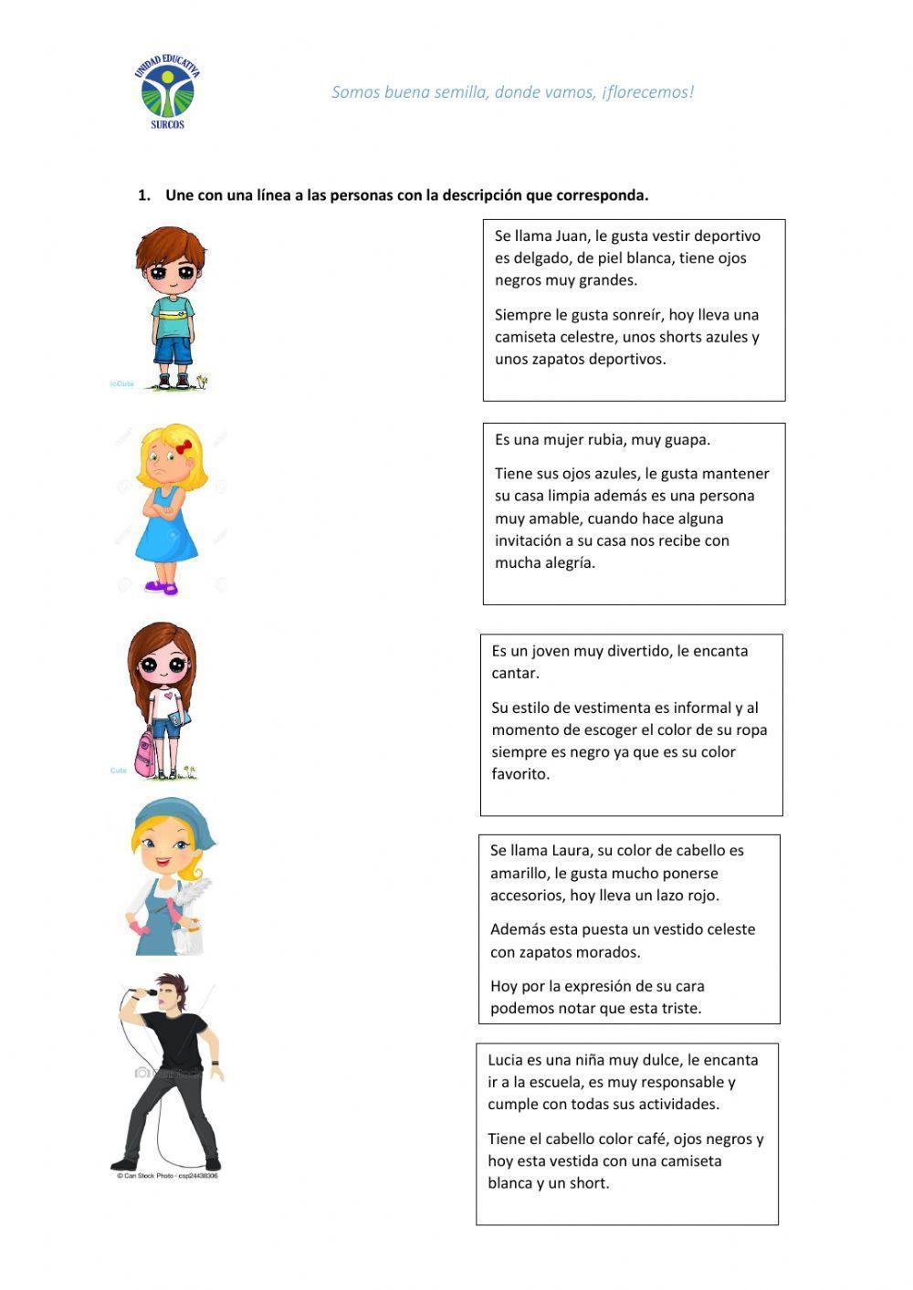 Descripción de personas