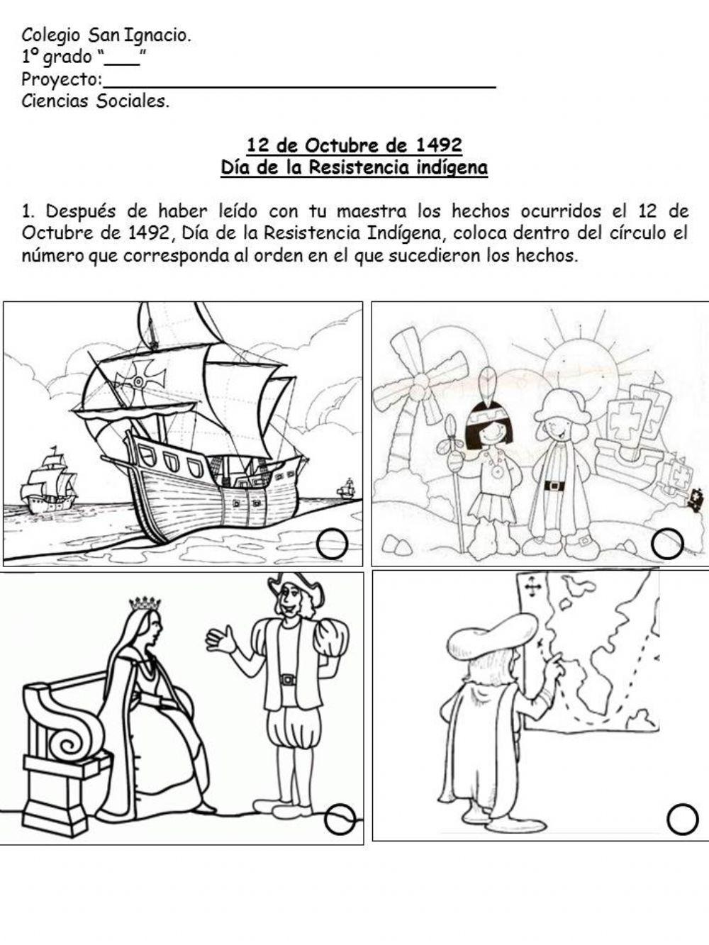 Secuencia del 12 de Octubre de 1492.