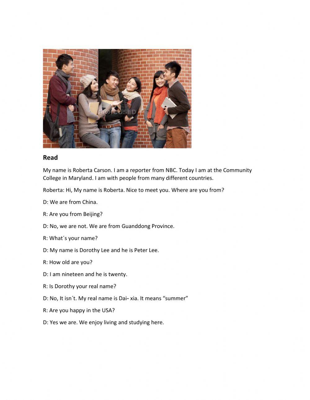 Reading Comprehension