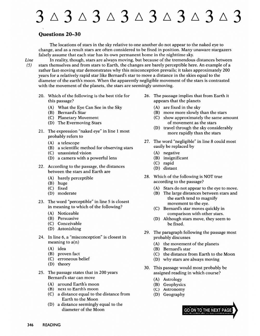 Reading Diagnostic TOEFL