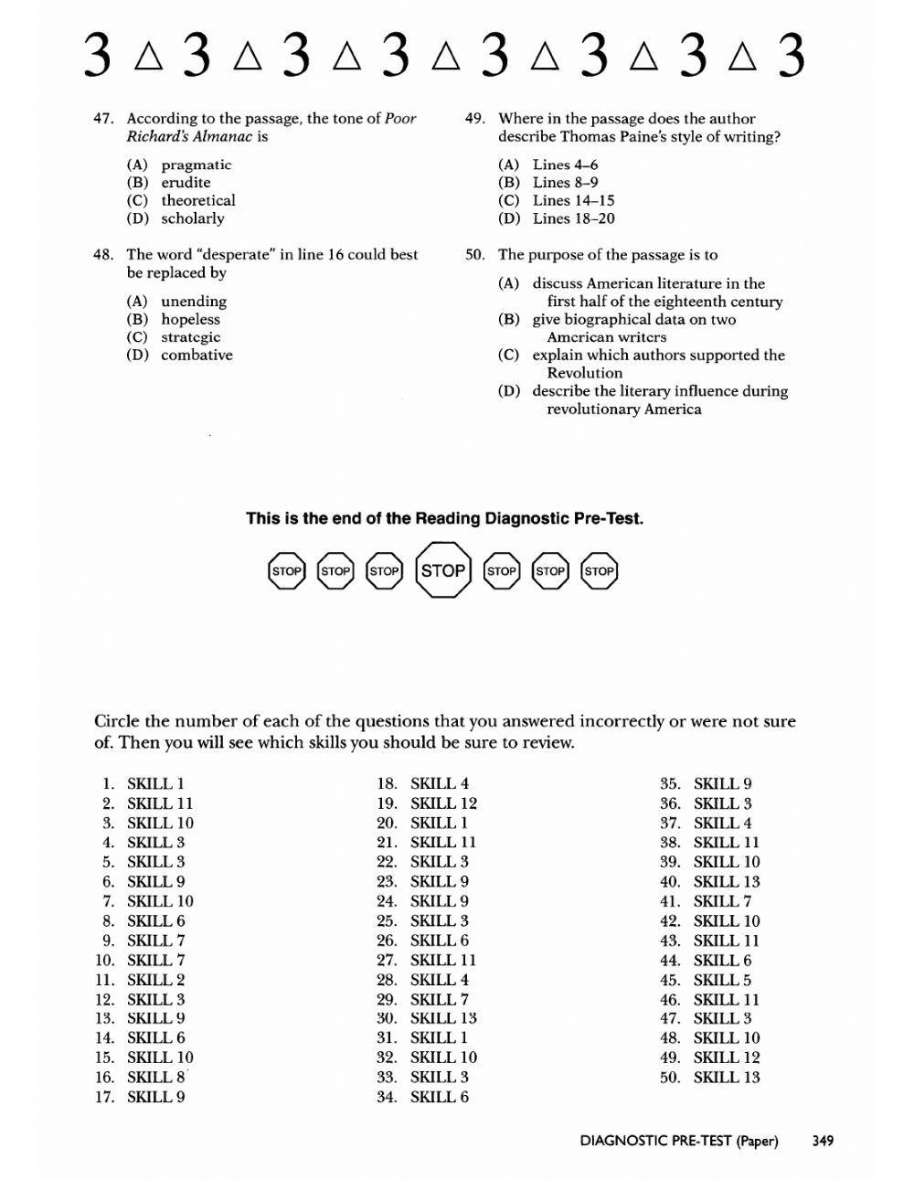 Reading Diagnostic TOEFL