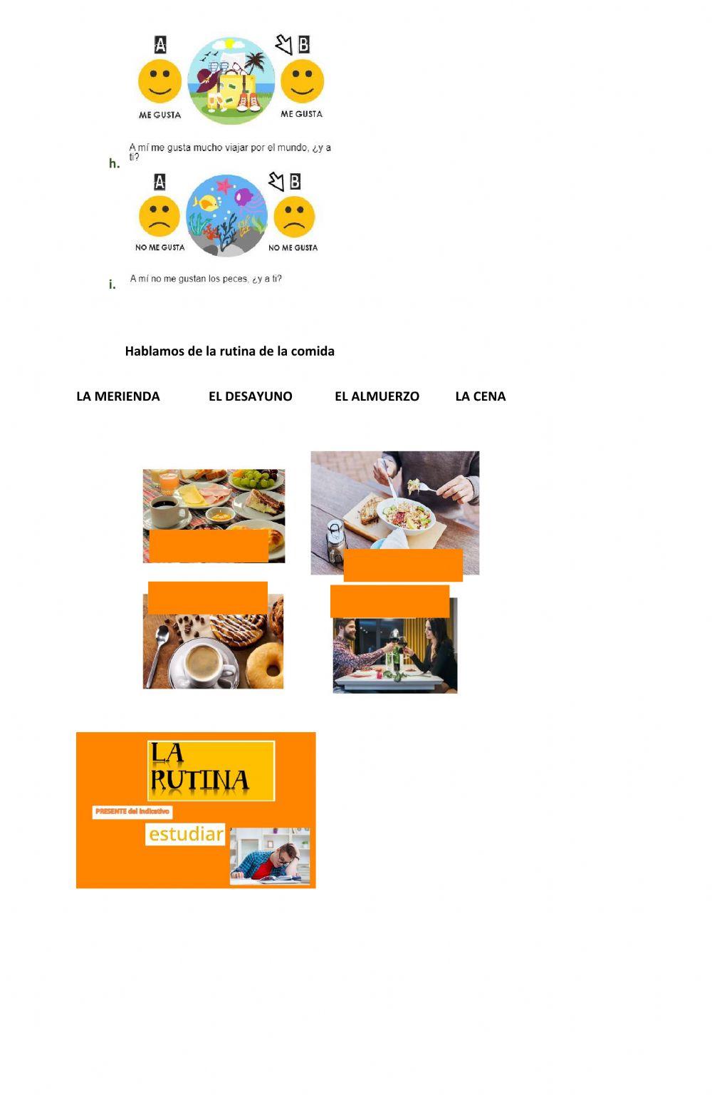 Expresar acuerdo gustos