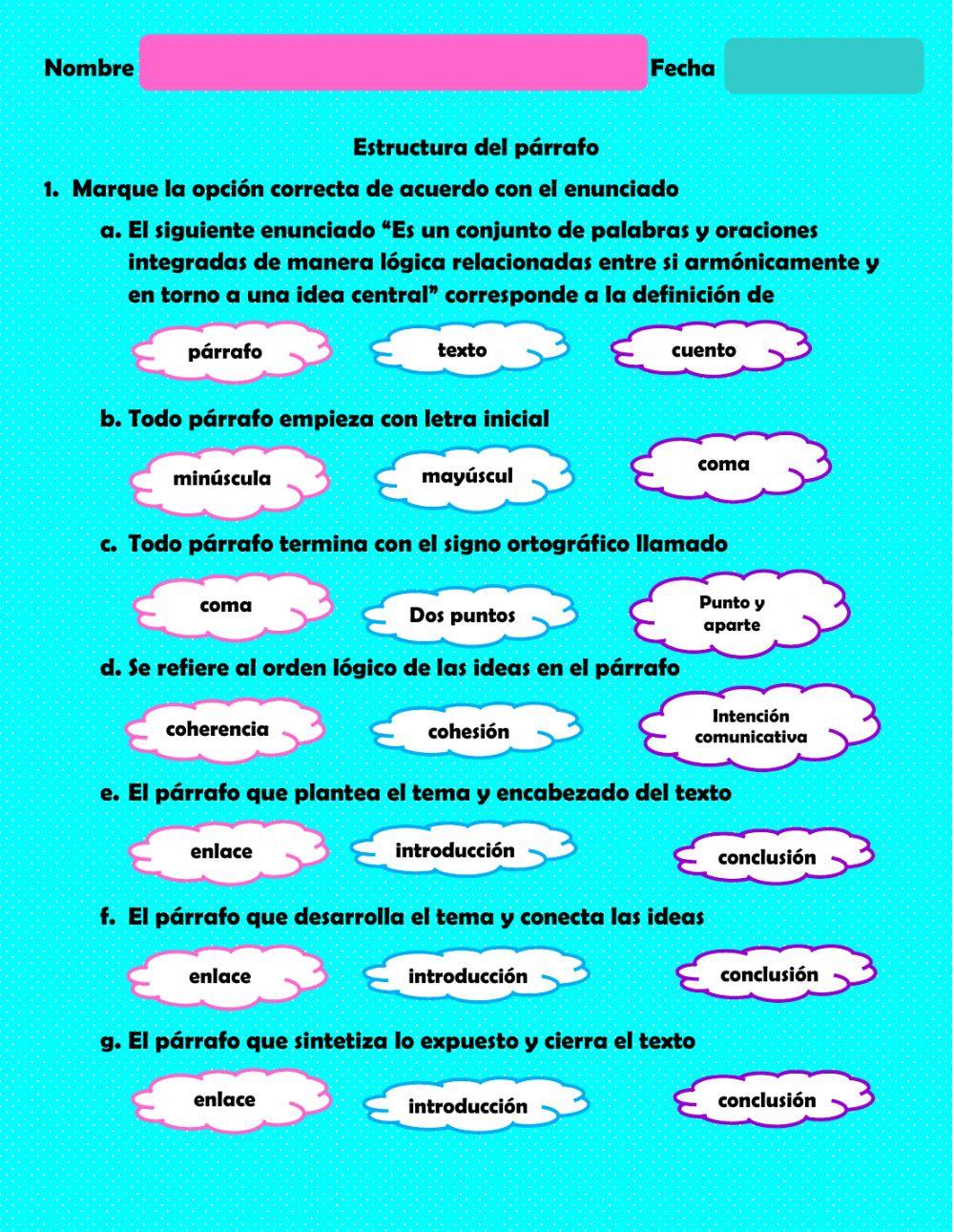 El párrafo