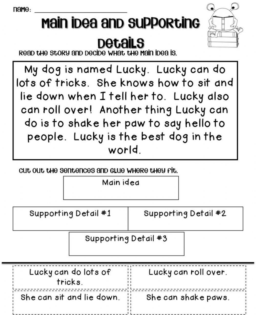Main idea and details exercise | Live Worksheets main-idea-and-details-exercise-live-worksheets