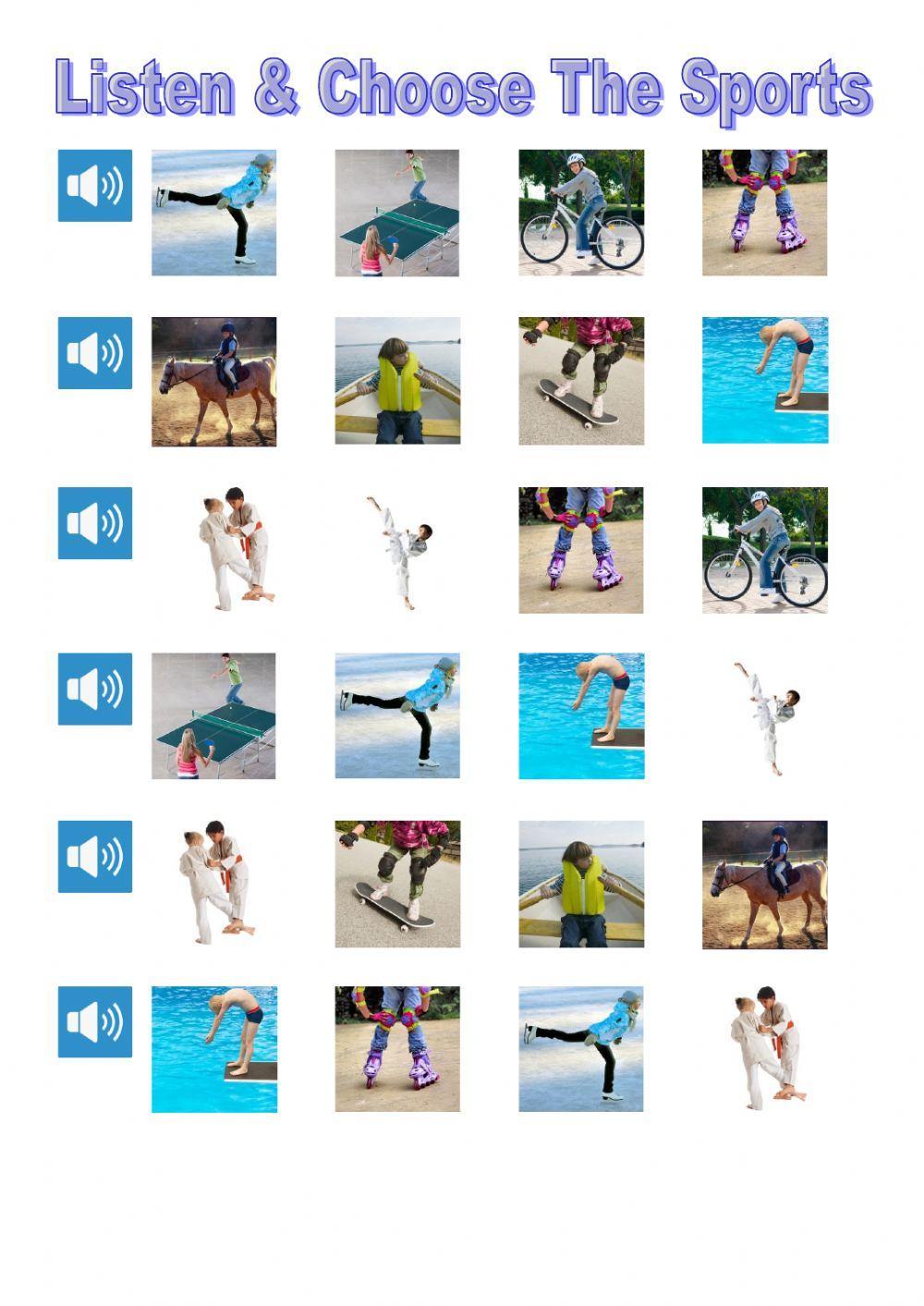 Listen and choose sports tiger team 3 macmillan