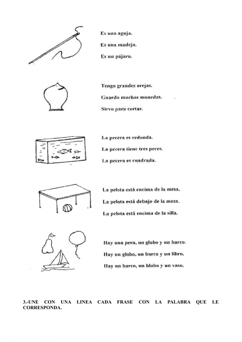 Prueba inicial 3º EP LCL primera parte