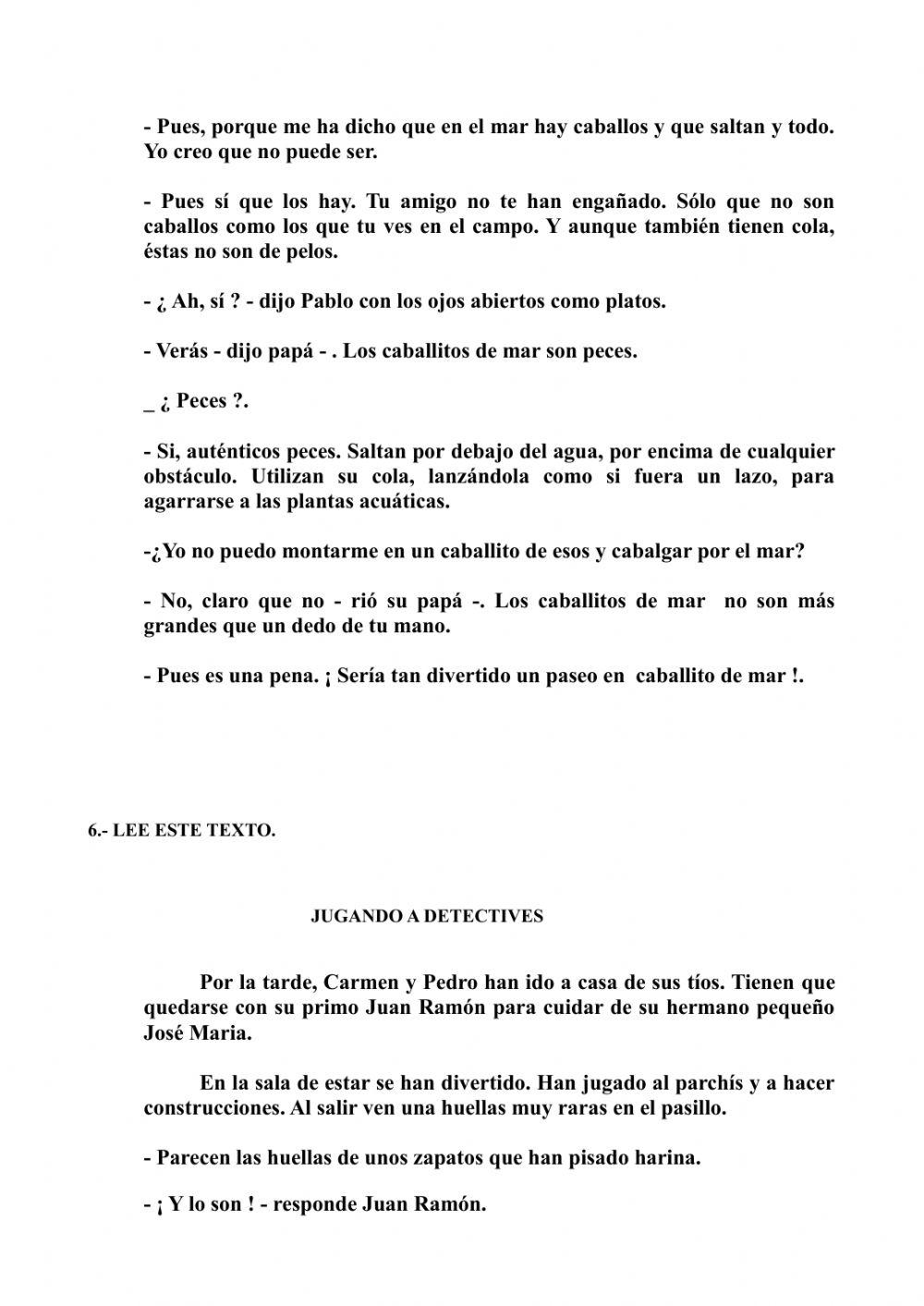 Prueba inicial 3º EP LCL primera parte