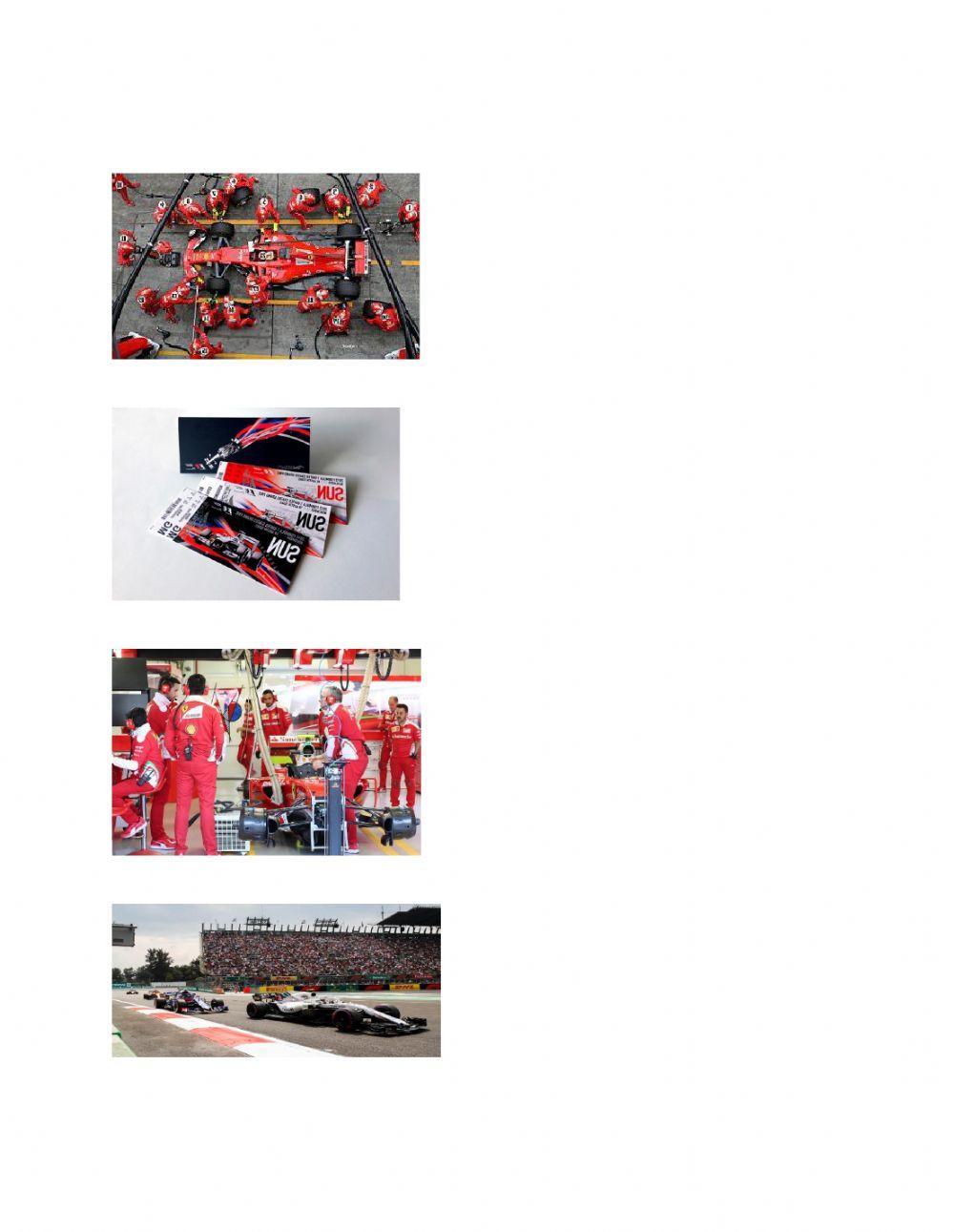 Formula 1 Vocabulary