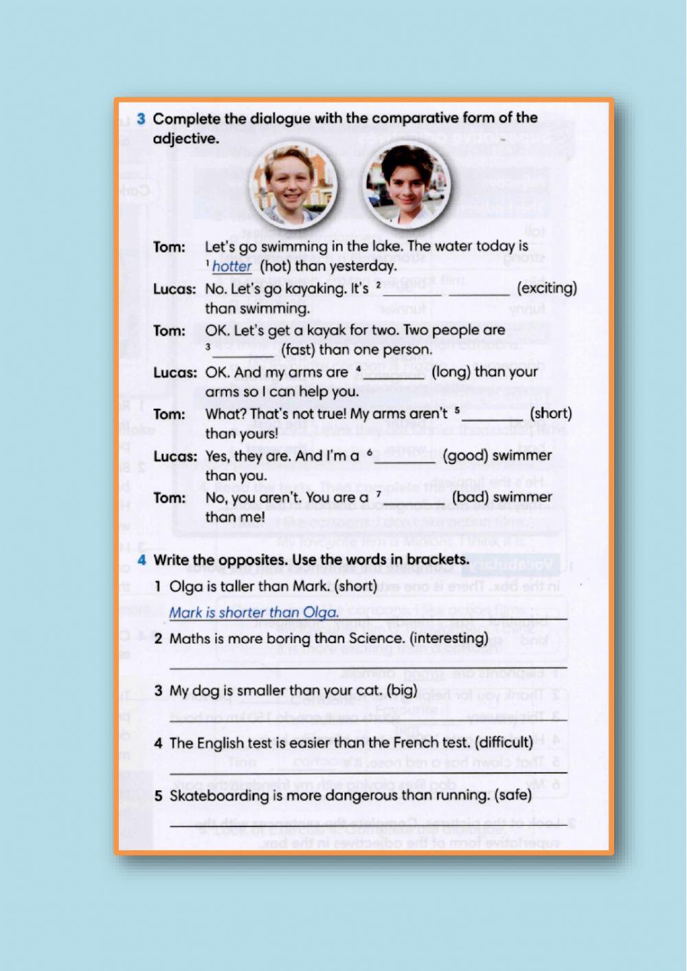 Comparative adjectives