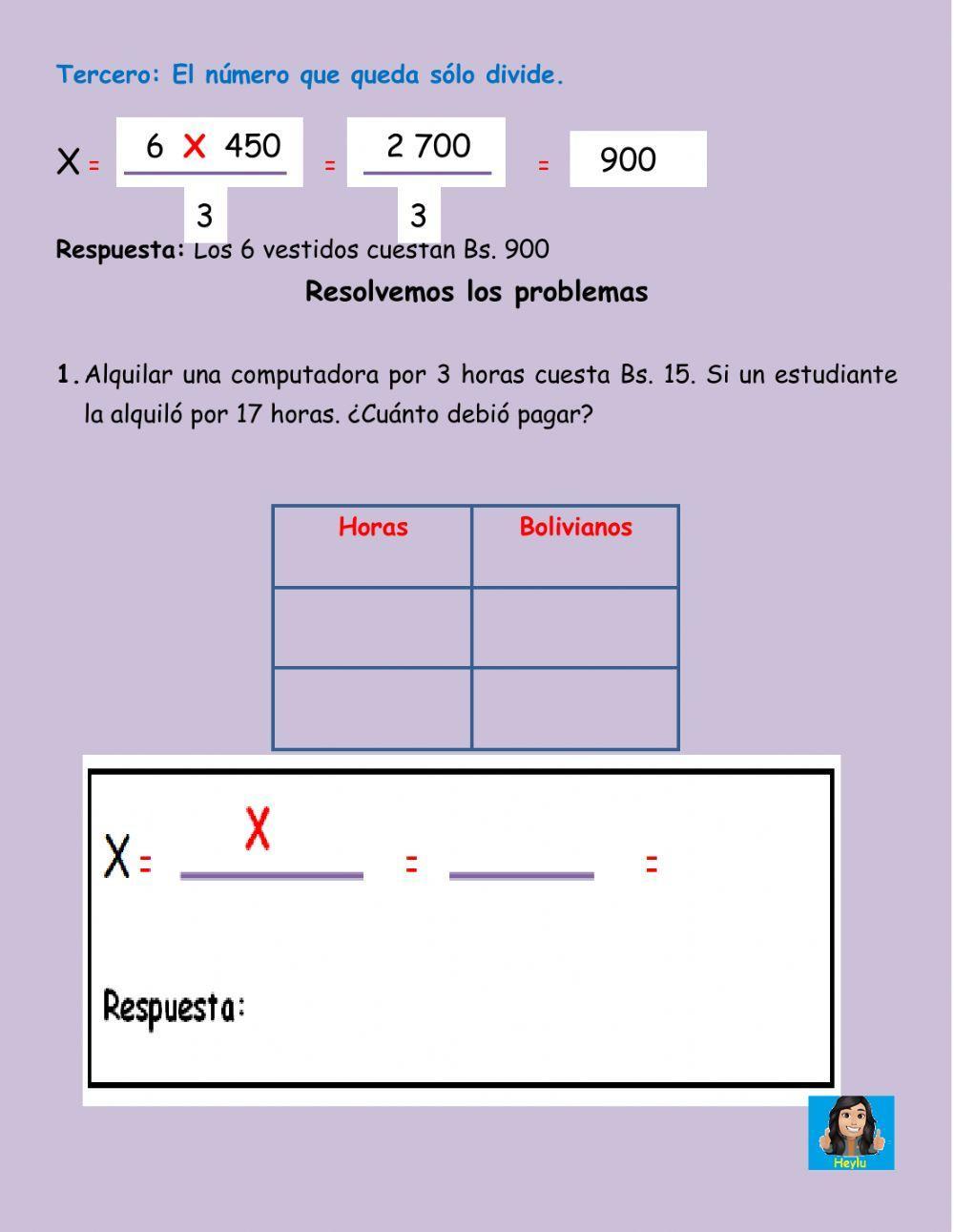 Regla de tres simple