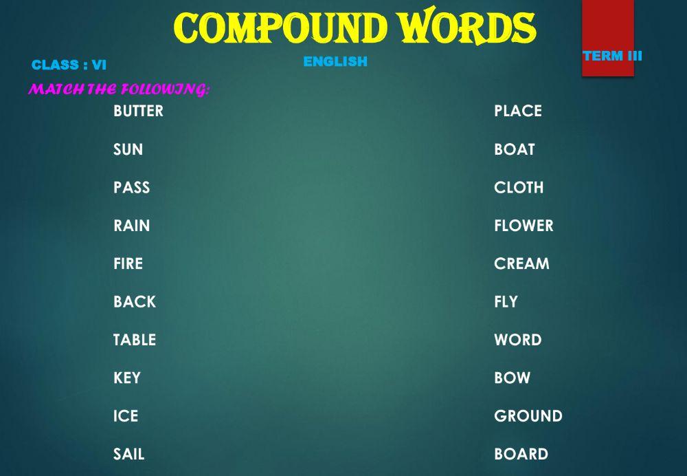 Compound words