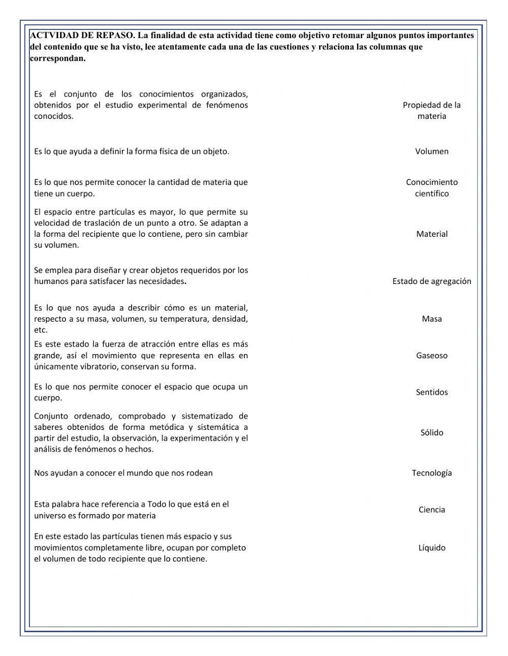 Repaso de Química Bloque 1