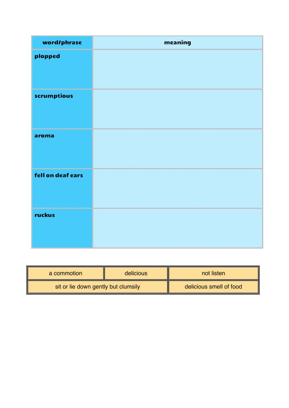 Vocabulary workbook p3-4 Part A