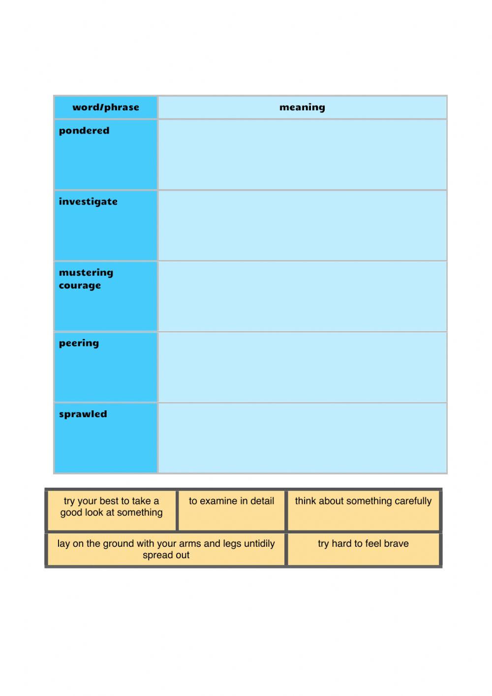 Vocabulary workbook p3-4 Part C