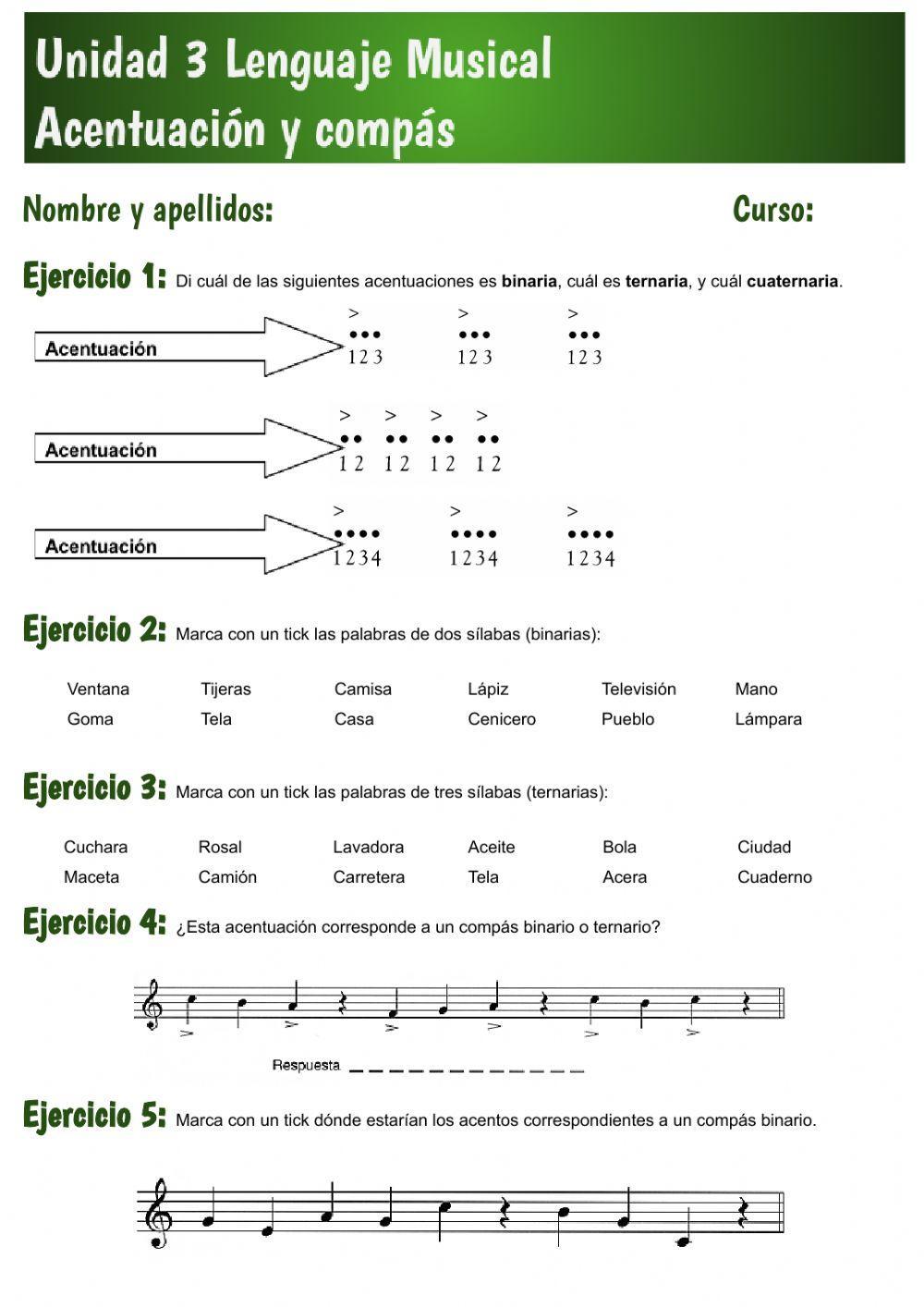 Unidad 3 Acentuación y compás