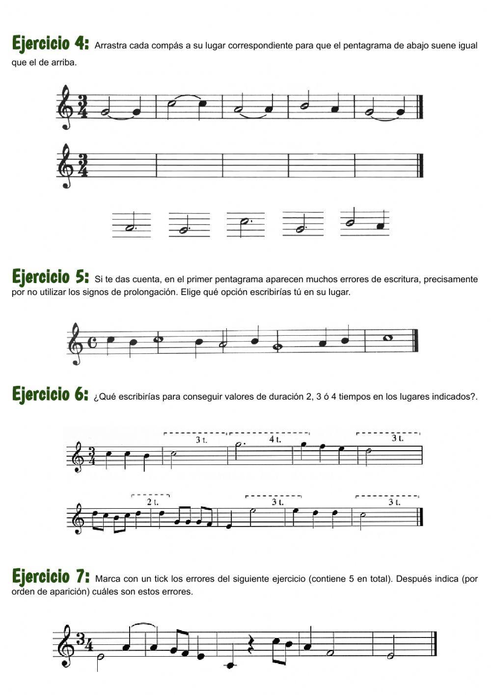 Unidad 6 Los signos de prolongación Unidad 6 Los signos de prolongación