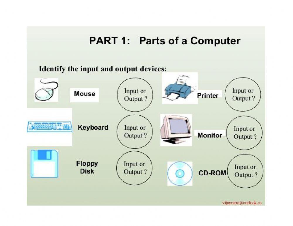 input output storage online exercise for | Live Worksheets