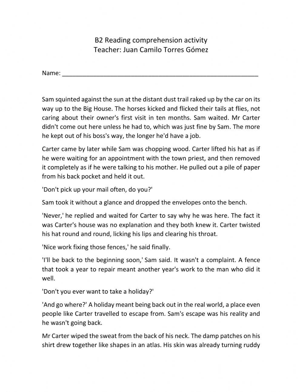 6057228 b2 reading comprehension exercises