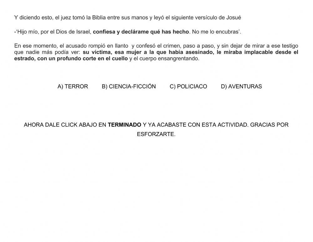 Tipos de narraciones